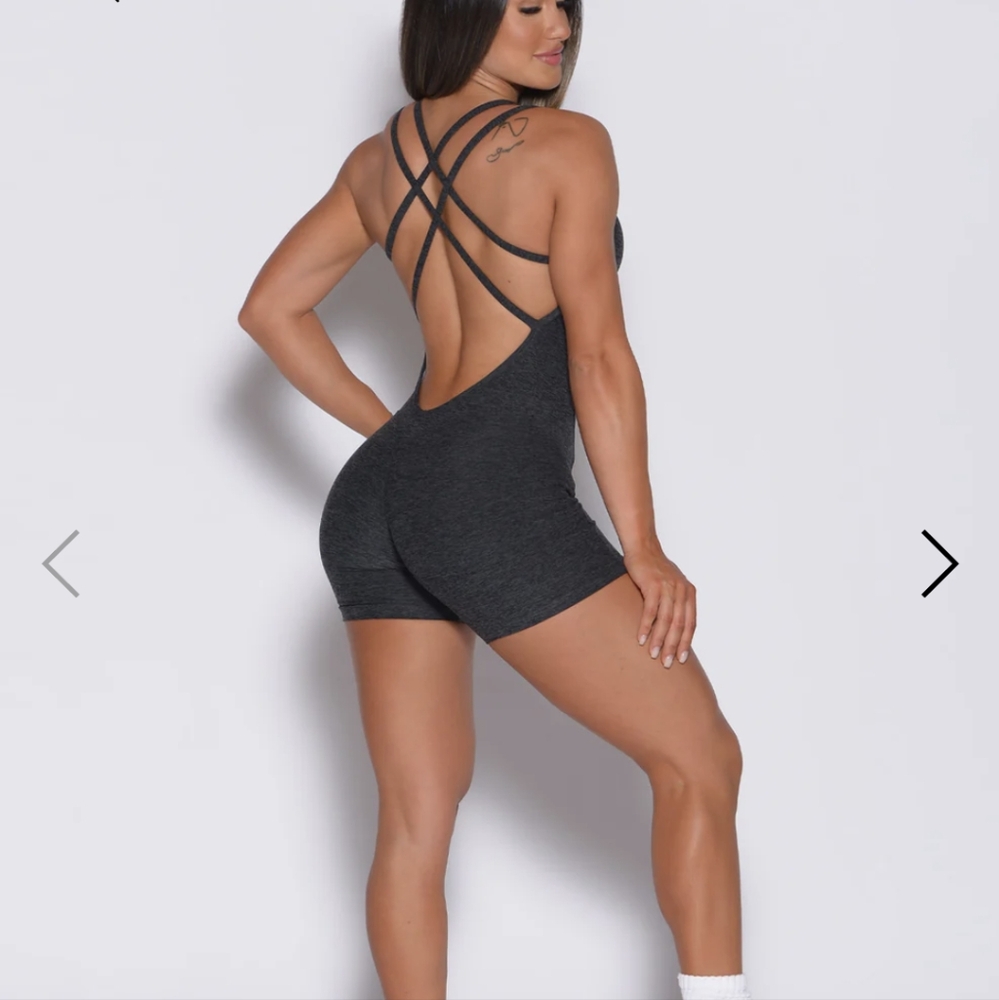 Bombshell Sportswear form bodysuit shorts NWT
